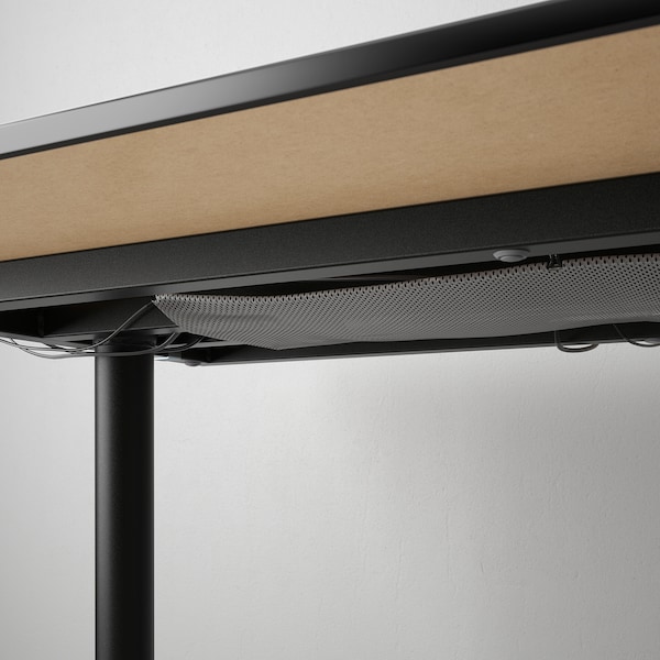 IKEA BEKANT desk stained ash veneer/black, 47 1/4x31 1/2 in Black, Ikea Ireland | 0437ZGVEP