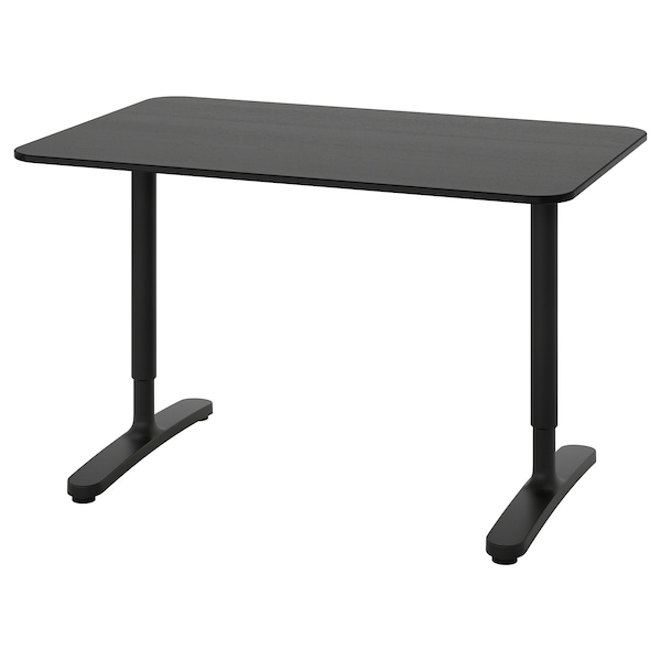 IKEA BEKANT desk stained ash veneer/black, 47 1/4x31 1/2 in Black, Ikea Ireland | 0437ZGVEP