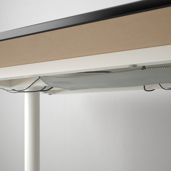IKEA BEKANT desk stained ash veneer/white, 47 1/4x31 1/2 in Black, Ikea Ireland | 0967ZHVPT