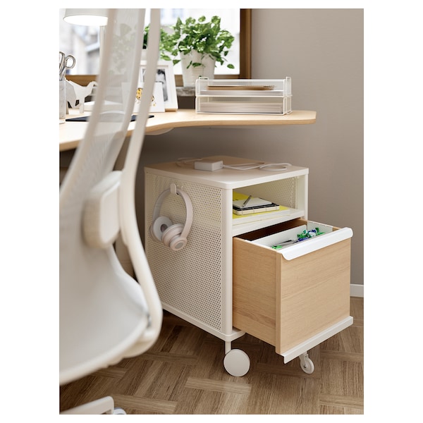 IKEA BEKANT storage unit on casters, 16 1/8x24 in White, Ikea Ireland | 7540TVYOI