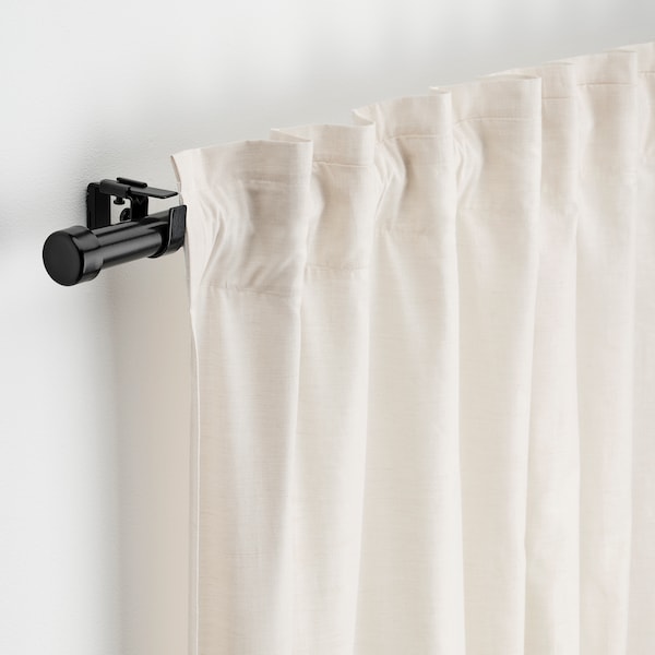 IKEA BEKRÄFTA curtain rod set, 47 ¼-82 ¾1 1/8 in Black, Ikea Ireland | 1729IDOYN