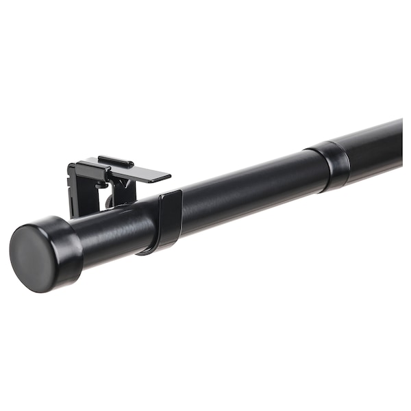 IKEA BEKRÄFTA curtain rod set, 47 ¼-82 ¾1 1/8 in Black, Ikea Ireland | 1729IDOYN