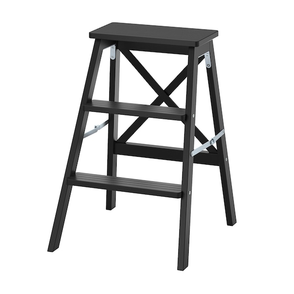 IKEA BEKVÄM stepladder, 3 steps, 24 3/4 in Black, Ikea Ireland | 5978IJUTW