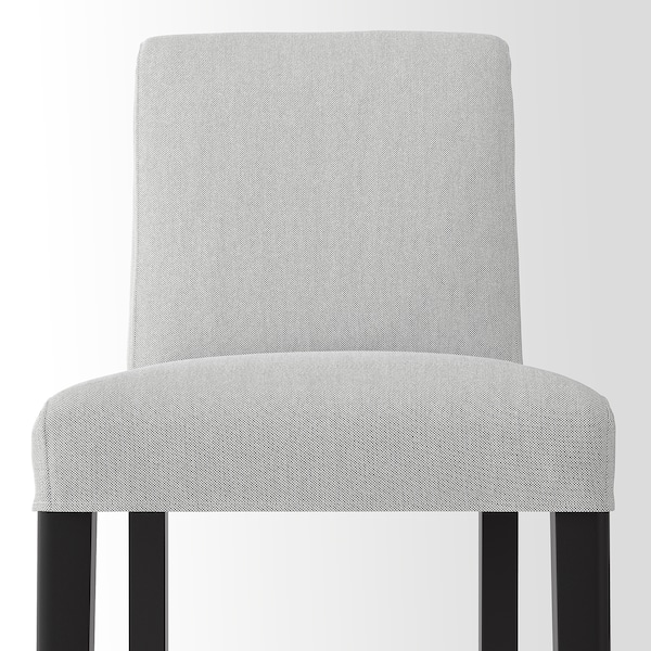 IKEA BERGMUND bar stool with backrest, 24 3/8 in Black / Orrsta Light Gray, Ikea Ireland | 9235ZYILF