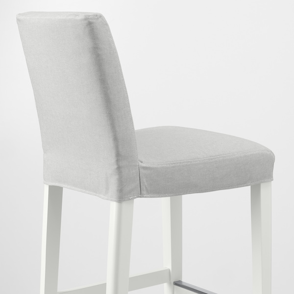 IKEA BERGMUND bar stool with backrest White / Orrsta Light Gray, Ikea Ireland | 3062RWJNL