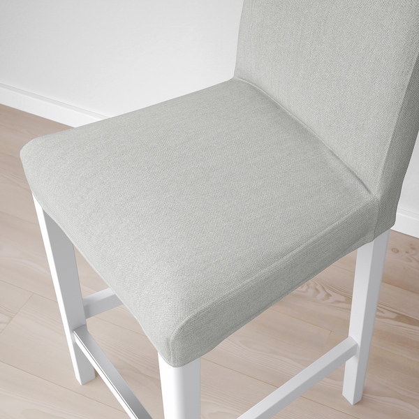 IKEA BERGMUND bar stool with backrest White / Orrsta Light Gray, Ikea Ireland | 3062RWJNL