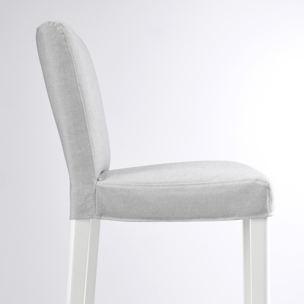 IKEA BERGMUND bar stool with backrest White / Orrsta Light Gray, Ikea Ireland | 3062RWJNL