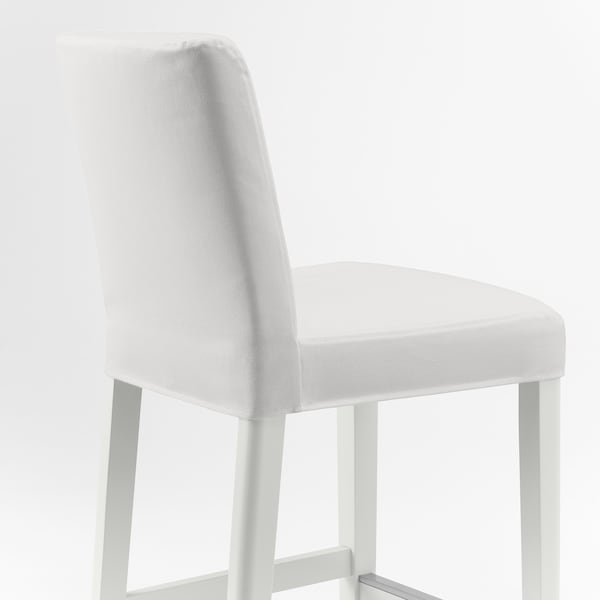 IKEA BERGMUND bar stool with backrest White / Inseros White, Ikea Ireland | 5210YVGHU