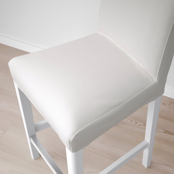 IKEA BERGMUND bar stool with backrest White / Inseros White, Ikea Ireland | 5210YVGHU