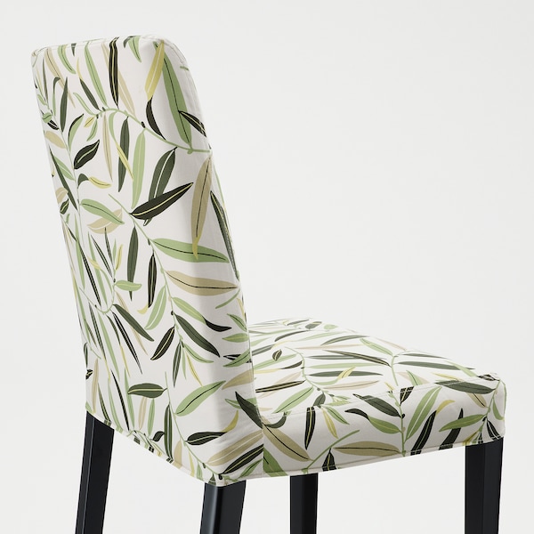 IKEA BERGMUND chair Black / Fågelfors Multicolor, Ikea Ireland | 2307ERCXL