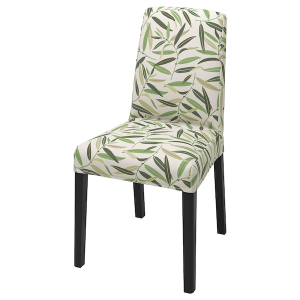 IKEA BERGMUND chair Black / Fågelfors Multicolor, Ikea Ireland | 2307ERCXL