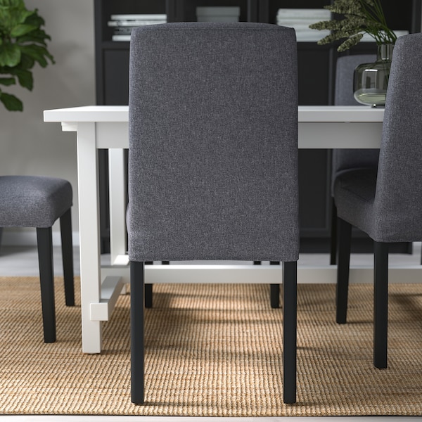 IKEA BERGMUND chair Black / Gunnared Medium Gray, Ikea Ireland | 9328CWKRG