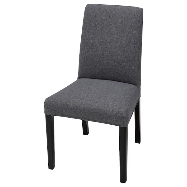 IKEA BERGMUND chair Black / Gunnared Medium Gray, Ikea Ireland | 9328CWKRG