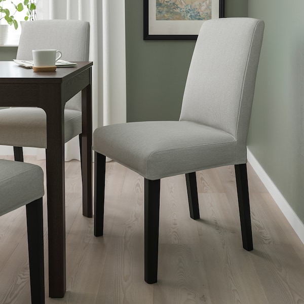 IKEA BERGMUND chair Black / Orrsta Light Gray, Ikea Ireland | 4537FQNDT