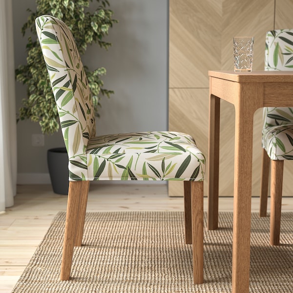 IKEA BERGMUND chair Oak Effect / Fågelfors Multicolor, Ikea Ireland | 8913LBAPS