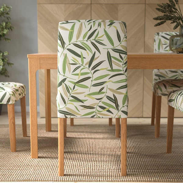 IKEA BERGMUND chair Oak Effect / Fågelfors Multicolor, Ikea Ireland | 8913LBAPS