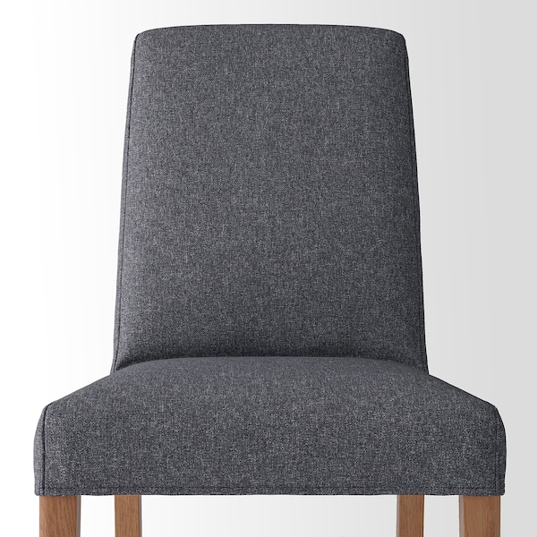 IKEA BERGMUND chair Oak Effect / Gunnared Medium Gray, Ikea Ireland | 2459BGHLI
