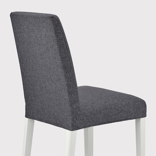 IKEA BERGMUND chair White / Gunnared Medium Gray, Ikea Ireland | 8243TKDVG
