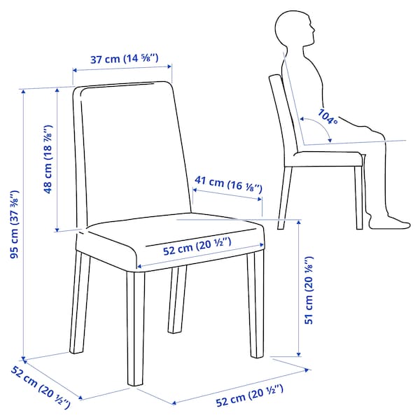 IKEA BERGMUND chair White / Gunnared Medium Gray, Ikea Ireland | 8243TKDVG