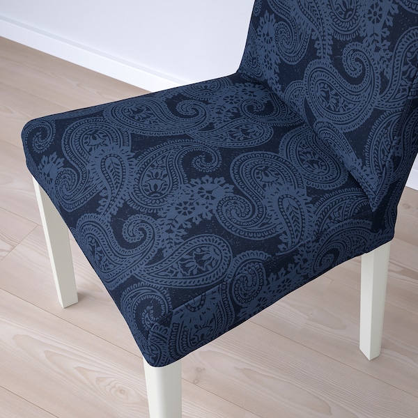 IKEA BERGMUND chair White / Kvillsfors Dark Blue / Blue, Ikea Ireland | 1579VSLAE