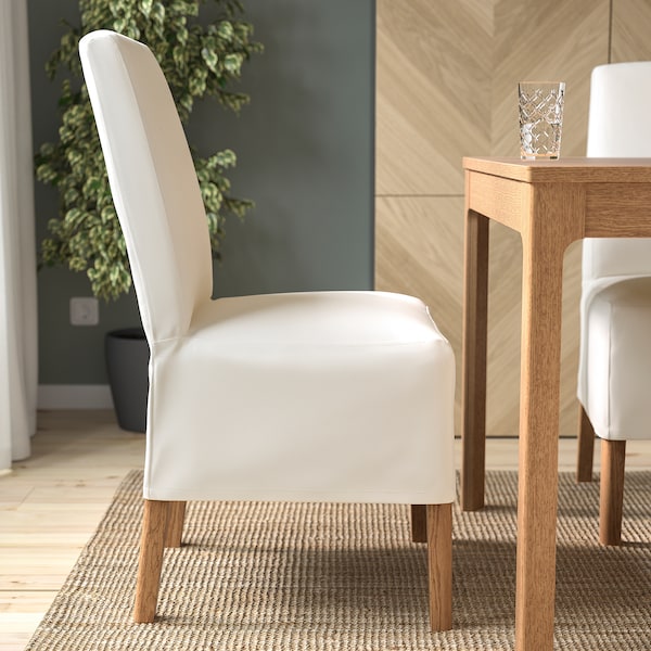 IKEA BERGMUND chair w medium long cover Oak Effect / Inseros White, Ikea Ireland | 3654PLCAF