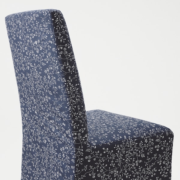 IKEA BERGMUND chair w medium long cover Oak Effect / Ryrane Dark Blue, Ikea Ireland | 3169XTYCR