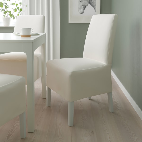 IKEA BERGMUND chair w medium long cover White / Inseros White, Ikea Ireland | 6345SRNAJ