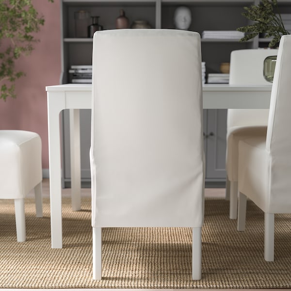 IKEA BERGMUND chair w medium long cover White / Inseros White, Ikea Ireland | 6345SRNAJ