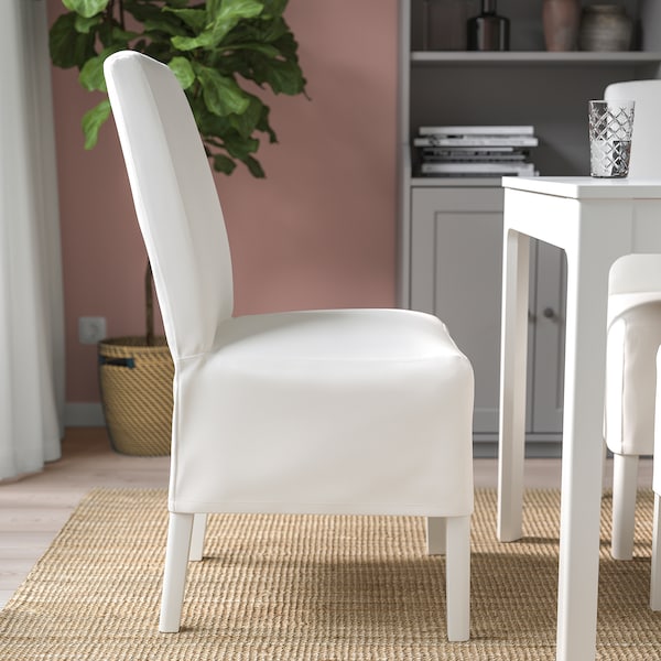 IKEA BERGMUND chair w medium long cover White / Inseros White, Ikea Ireland | 6345SRNAJ