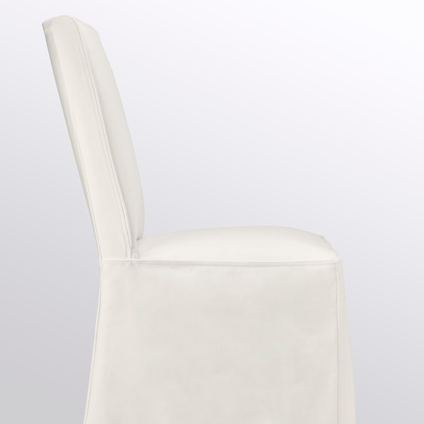 IKEA BERGMUND chair with long cover Black / Inseros White, Ikea Ireland | 6312MYITR