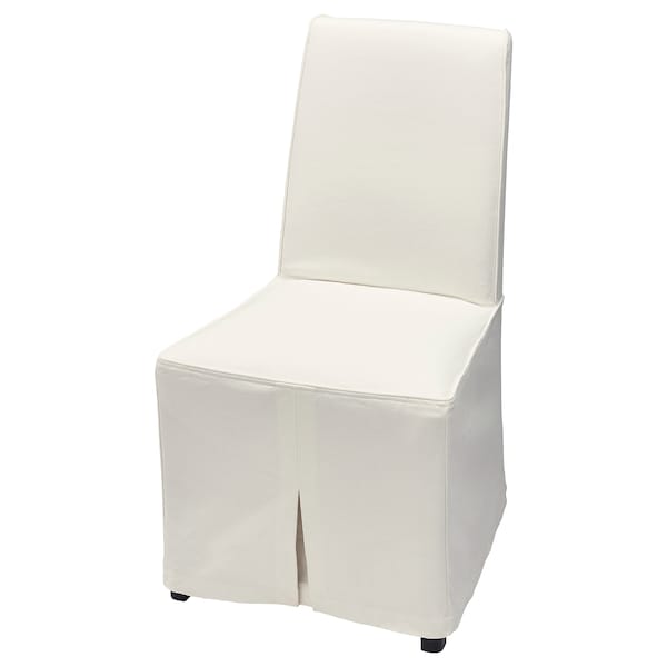 IKEA BERGMUND chair with long cover Black / Inseros White, Ikea Ireland | 6312MYITR
