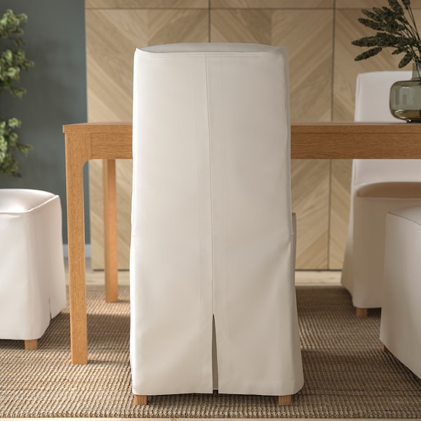 IKEA BERGMUND chair with long cover Oak Effect / Inseros White, Ikea Ireland | 0139XFMVY