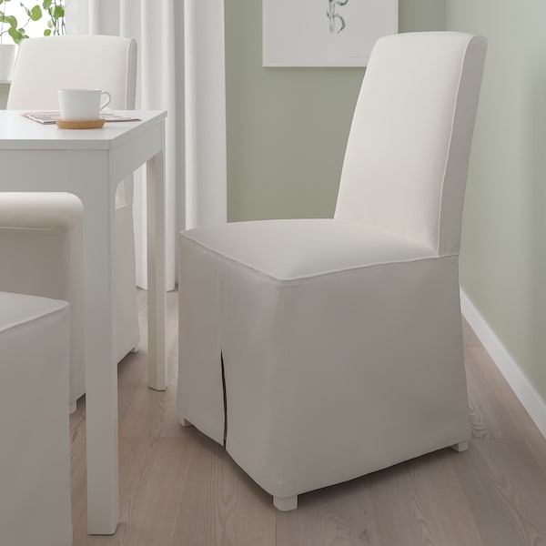 IKEA BERGMUND chair with long cover White / Inseros White, Ikea Ireland | 2351ITEUC