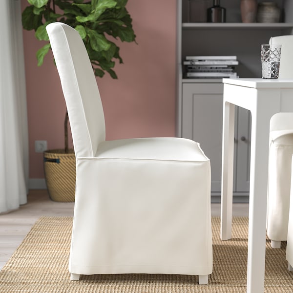IKEA BERGMUND chair with long cover White / Inseros White, Ikea Ireland | 2351ITEUC