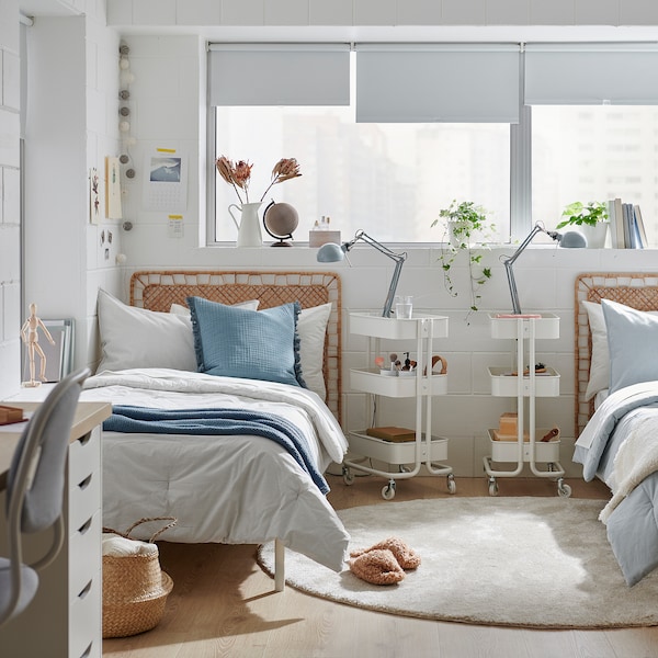 IKEA BERGPALM comforter set, Twin/Twin X-long Gray / Stripe, Ikea Ireland | 3189UCWQF