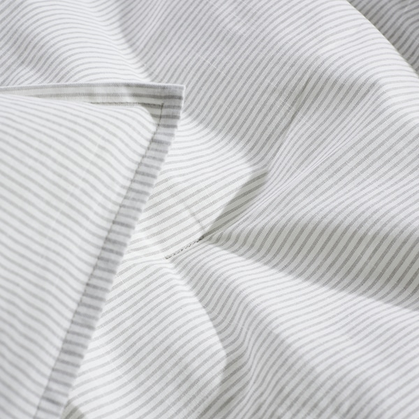 IKEA BERGPALM comforter set, Twin/Twin X-long Gray / Stripe, Ikea Ireland | 3189UCWQF