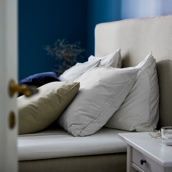 IKEA BERGPALM duvet cover and pillowcase(s), King Gray / Stripe, Ikea Ireland | 3871AGLXP