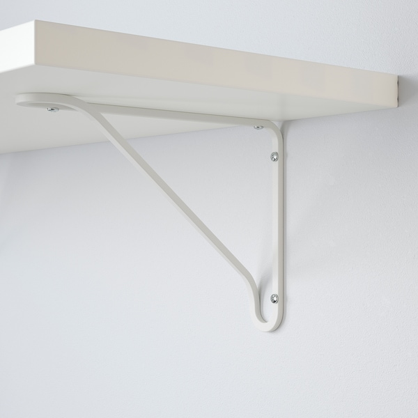 IKEA BERGSHULT / FÖRLÄGGARE wall shelf, 47 1/4x11 3/4 in White / White, Ikea Ireland | 0579YMBFH