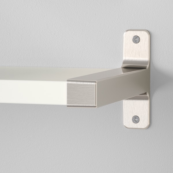 IKEA BERGSHULT / GRANHULT wall shelf, 31 1/2x7 7/8 in White / Nickel Plated, Ikea Ireland | 0426WAGEM