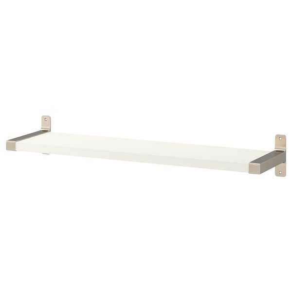 IKEA BERGSHULT / GRANHULT wall shelf, 31 1/2x7 7/8 in White / Nickel Plated, Ikea Ireland | 0426WAGEM