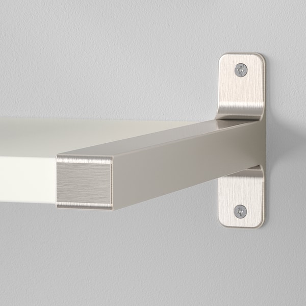 IKEA BERGSHULT / GRANHULT wall shelf, 31 1/2x11 3/4 in White / Nickel Plated, Ikea Ireland | 0342OBTXD