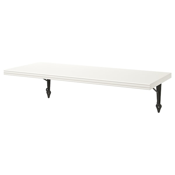 IKEA BERGSHULT / KROKSHULT wall shelf, 31 1/2x11 3/4 in White / Anthracite, Ikea Ireland | 4093LENMB