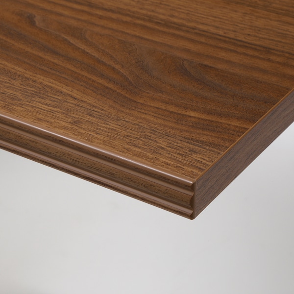 IKEA BERGSHULT / KROKSHULT wall shelf, 31 1/2x11 3/4 in Walnut Effect / Anthracite, Ikea Ireland | 2465ARNUP