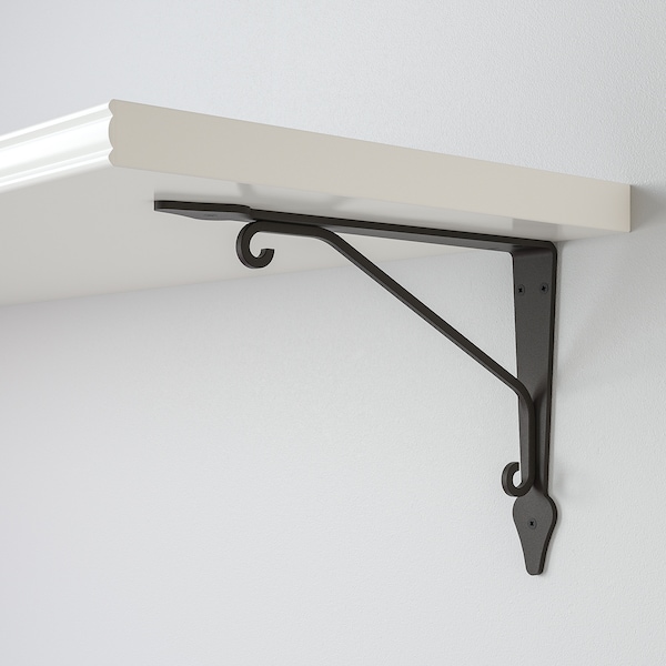 IKEA BERGSHULT / KROKSHULT wall shelf, 47 1/4x11 3/4 in White / Anthracite, Ikea Ireland | 0352UOWMX