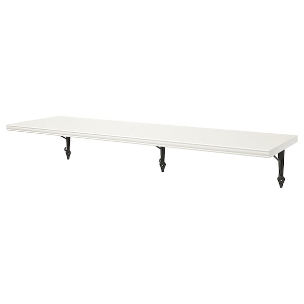 IKEA BERGSHULT / KROKSHULT wall shelf, 47 1/4x11 3/4 in White / Anthracite, Ikea Ireland | 0352UOWMX