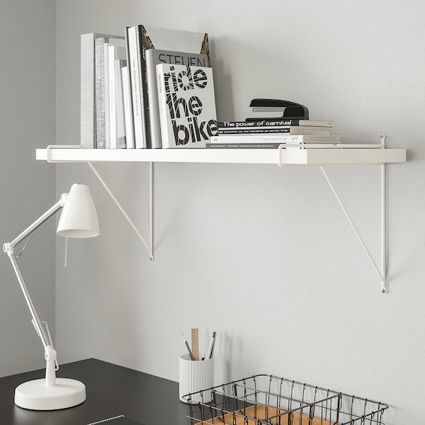 IKEA BERGSHULT / PERSHULT wall shelf, 31 1/2x11 3/4 in White / White, Ikea Ireland | 8031XGLQN