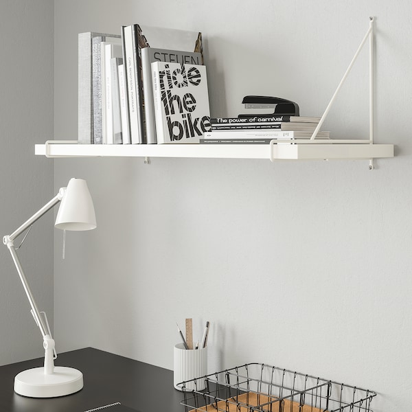 IKEA BERGSHULT / PERSHULT wall shelf, 31 1/2x11 3/4 in White / White, Ikea Ireland | 8031XGLQN