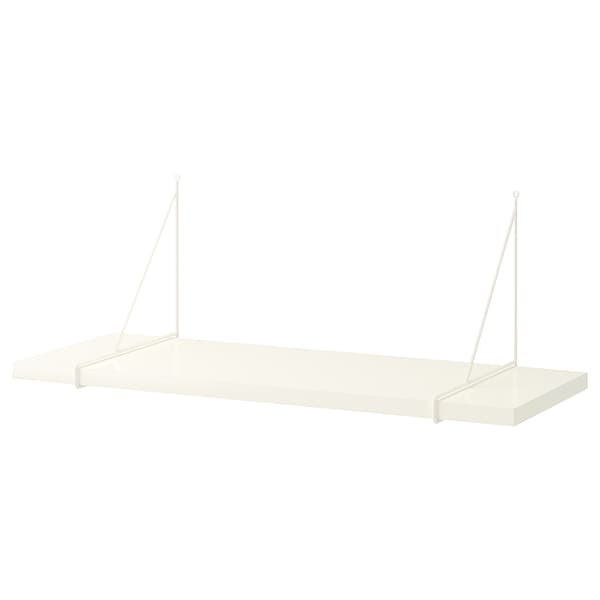 IKEA BERGSHULT / PERSHULT wall shelf, 31 1/2x11 3/4 in White / White, Ikea Ireland | 8031XGLQN