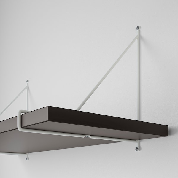IKEA BERGSHULT / PERSHULT wall shelf, 31 1/2x11 3/4 in Brown / Black / White, Ikea Ireland | 3189VMJYL