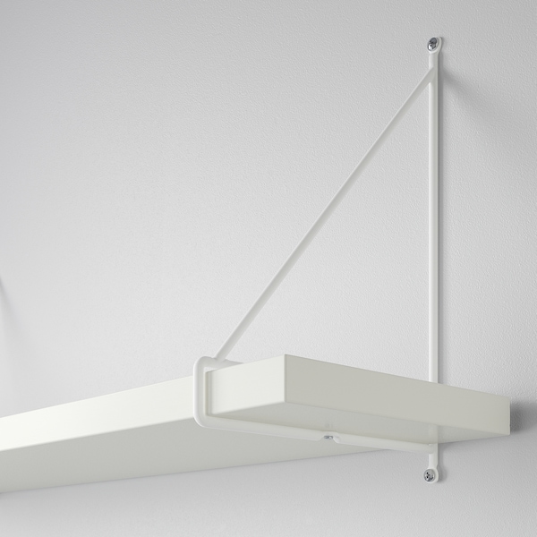 IKEA BERGSHULT / PERSHULT wall shelf, 47 1/4x7 7/8 in White / White, Ikea Ireland | 8157LKFCJ